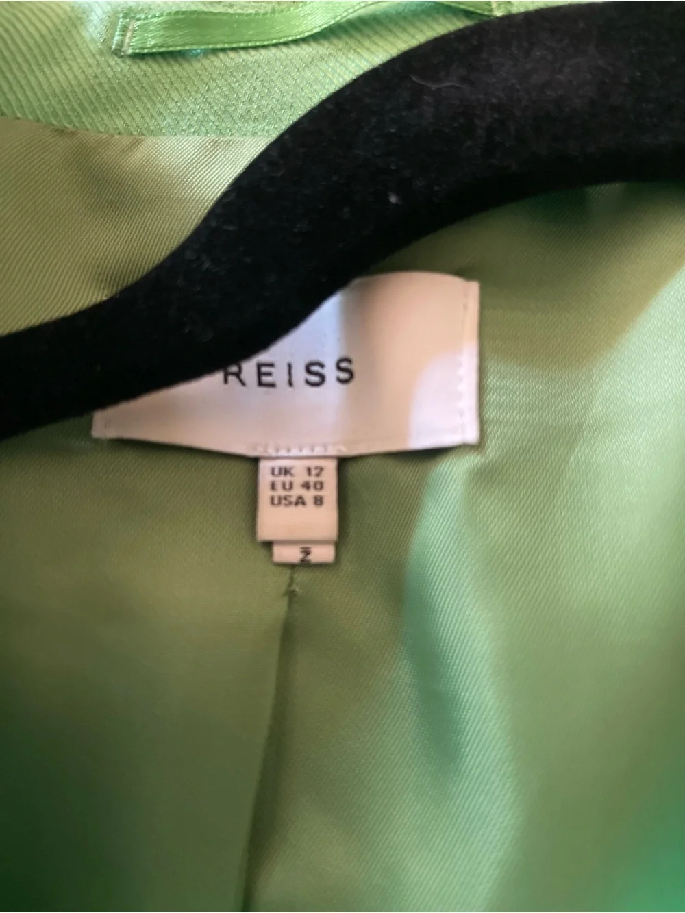 Reiss Mint Green Tailored Blazer and Wide-Leg Pants Set - blazer 8, pant 6 - Picture 7 of 16